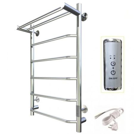 Электрический полотенцесушитель Тругор ПЭК 6 П СП 80x50 с полкой Хром