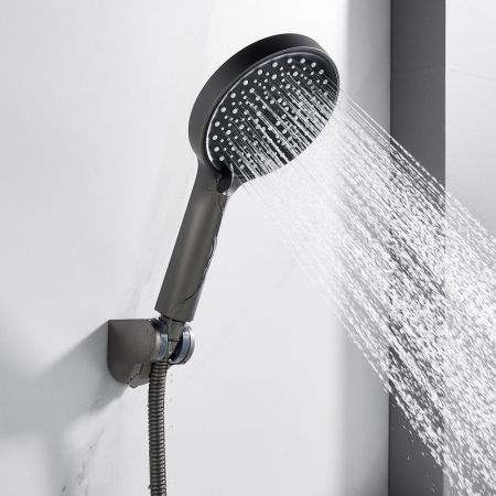 Смеситель для ванны Shevanik S4322T, оружейная сталь