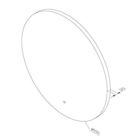 M85MOX40651S X-Joy Зеркало круг с интерьерной Led подсветкой, ИК-сенсорром, 65 см, артикул M85MOX40651S