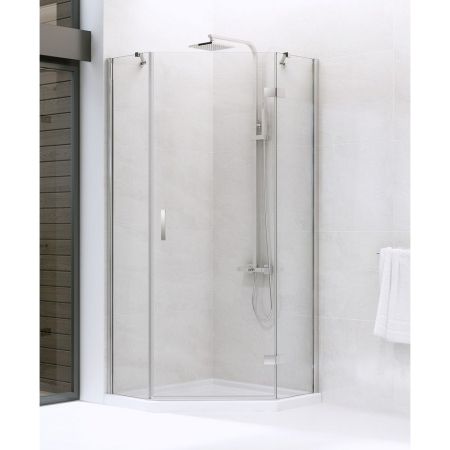 Душевое ограждение NEW TRENDY NEW AZURA P 90x90x195 K-0338 (хром), артикул K-0338