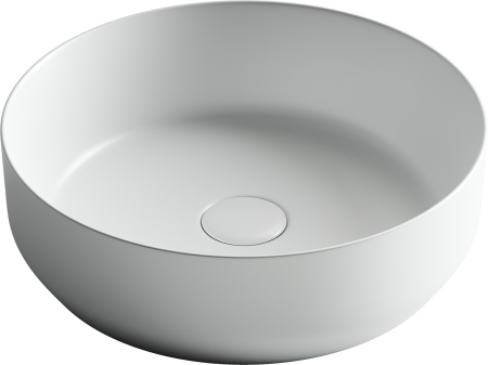 Умывальник чаша накладная круглая (цвет Белый Матовый) Element 390*390*120мм CN6022MW