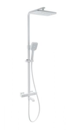Душевая система с термостатом WONZON & WOGHAND, Белый матовый (WW-B3026-T1-MW), артикул WW-B3026-T1-MW