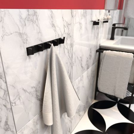 Планка с пятью крючками FIXSEN TREND FX-97805-5, черный, артикул FX-97805-5