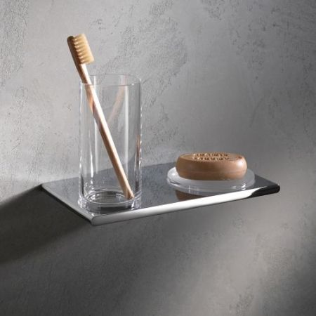 держатель со стаканом и мыльницей Keuco Edition 400 11556 019000 Хром, артикул 11556019000