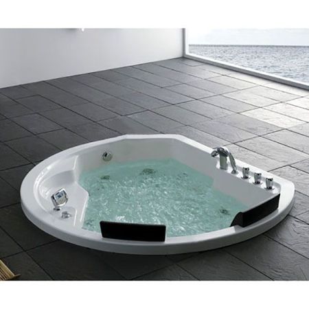 Акриловая ванна Gemy G9053 K 185х162 с гидромассажем, артикул G9053K