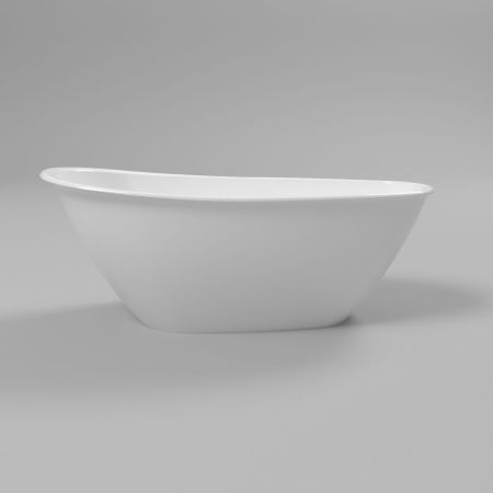 Ванна WHITECROSS Spinel B 155x73 (белый глянец) иск. камень, артикул 0210.155073.100