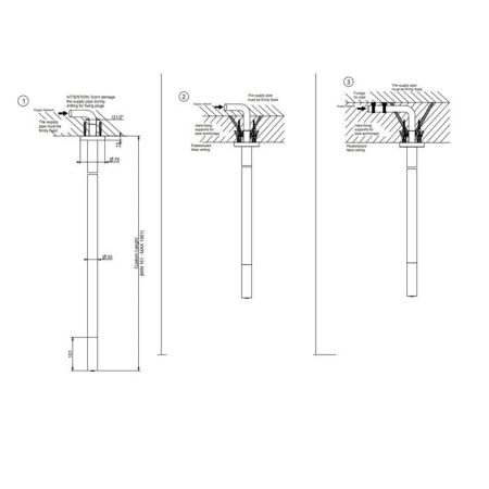 GESSI Origini Потолочный излив с длиной под заказ., цвет: хром, артикул 63499#031