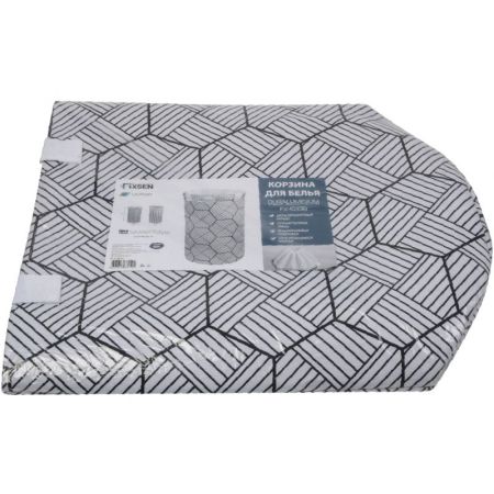 Корзина для белья Fixsen FX-1033В Белая, артикул FX-1033В