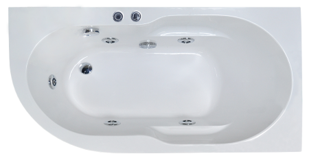 Гидромассажная ванна Royal Bath AZUR STANDART 160x80x60R, артикул RB614202ST-R