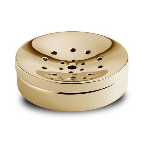 3SC Metal Tonda Мыльница настольная,цвет: золото 24к. Lucido, артикул MET01AGD