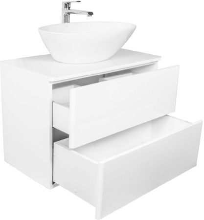 Тумба с раковиной Orange Otto 75 подвесная Белая