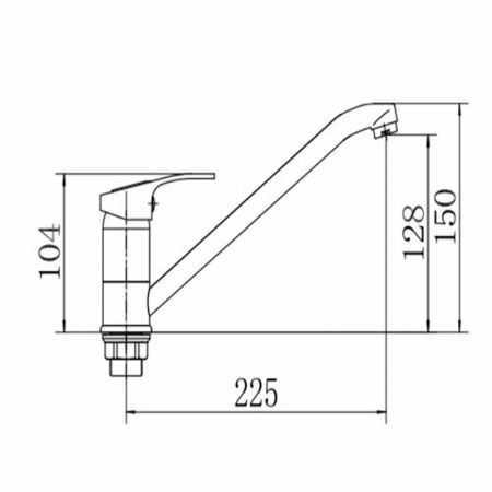 Смеситель для кухни FASHUN A4937, хром