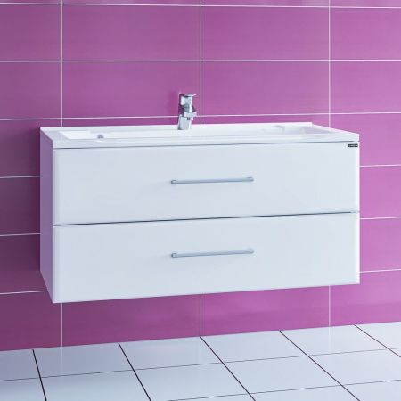 Тумба для умыв. "Омега-100" 2 ящ. подвес. (ум.  Сириус 100 литой мрамор), артикул 207028