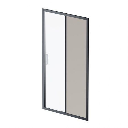 W90G-110-1-195BG Gem Solo Дверь душевая 110х195, стекло тонированное, профиль черный матовый W90G-110-1-195BG Gem Solo Дверь душевая 110х195, стекло тонированное, профиль черный матовый