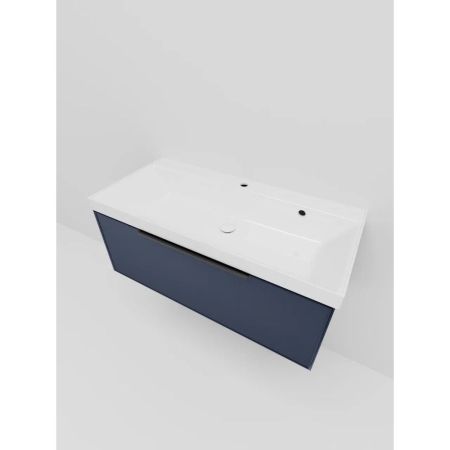 Тумба под раковину подвесная La Fenice SIMPLA FNC-01-SIM-BG-100, синяя, артикул FNC-01-SIM-BG-100