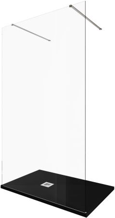 Душевая перегородка Allen Brau Infinity 2 120 3.21043.BA серебро браш, артикул 3.21043.BA