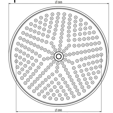 FIMA|Carlo Frattini Wellness Верхний душ из латуни Ø 300 мм., цвет хром, артикул F2371/2CR