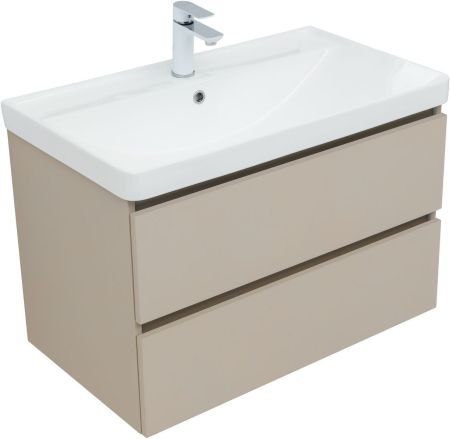 Тумба под раковину Aquanet Вега 2.0 80 бежевый, артикул 00337943
