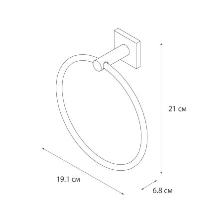 Кольцо для полотенец FIXSEN LUX SATIN FX-16011, сатин, артикул FX-16011