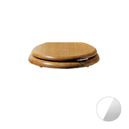 Devon Oxford Сиденье  для унитаза MDF, цвет белый глянцевый, петли хром, микролифт, артикул 3IBSEBIOXSTANDCR/(2IBSEBIOXSTANDCR)