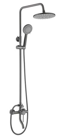 Душевая система со смесителем VESSEL GUN METAL, артикул:VST3000GM, VODA, артикул VST3000GM