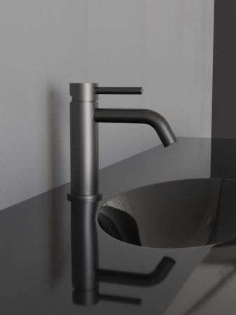 Cмеситель для раковины Knotlor SS-20/GM, оружейная сталь, артикул SS-20/GM