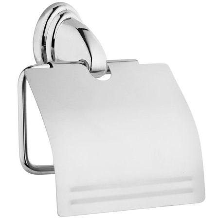 Держатель туалетной бумаги Fora Noval N043 с крышкой Хром