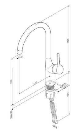 Смеситель для кухни AM.PM X-Joy S F85B07011 Сатин Смеситель для кухни AM.PM X-Joy S F85B07011 Сатин