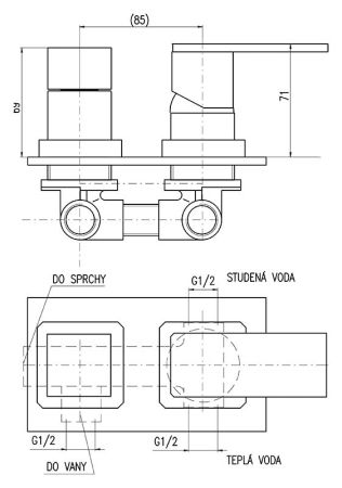 Смеситель для душа Rav Slezak Royal Royal1086