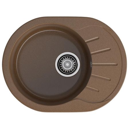 Кухонная мойка GranFest RONDO 580L, терракот, артикул R-580L терракот