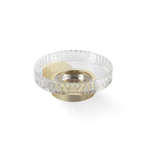 Decor Walther Club WSS Мыльница подвесная, граненое стекло, цвет: золото, артикул 0857820