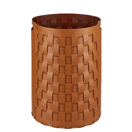 Colombo Adj Круглая корзина Bottega, D40H57 см, цвет: коньяк/бордо, артикул BADJ1057-0930