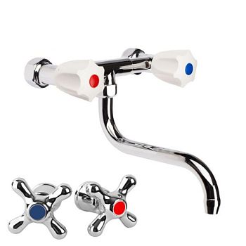 Настенный смеситель для кухни Сантаком 140019с, хром