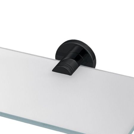 Decor Walther Basic GKH Держатель для стеклянной полки, цвет: черный матовый, артикул 0531960