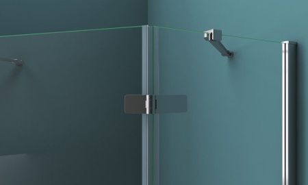 Душевой уголок BelBagno KRAFT-P-1-90-C-Cr-R