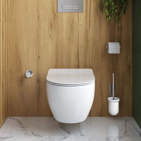 Унитаз подвесной безободковый с функцией биде CEZARES COMFORT, артикул CZR-191-TH/BS