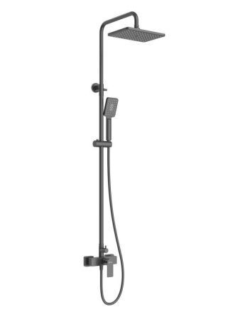 SLIDER-CD-NOP Душевая стойка со смесителем, черный матовый, артикул SLIDER-CD-NOP