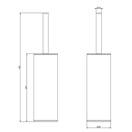 Gessi Emporio accessories Ершик напольный, цвет: Chrome, артикул 38953#031