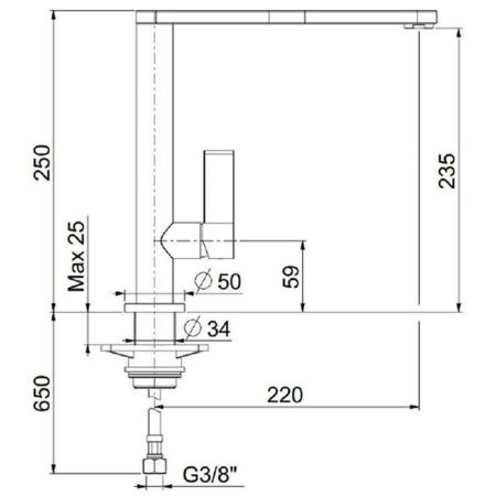 Смеситель для кухни Webert Essential EN920301441