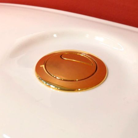 RICAMBI Кнопка двойная, механическая (для тросика), золото, артикул 20523