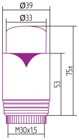 Термостатическая головка для автоматического терморегулятора (Состаренная бронза) Термостатическая головка для автоматического терморегулятора (Состаренная бронза)