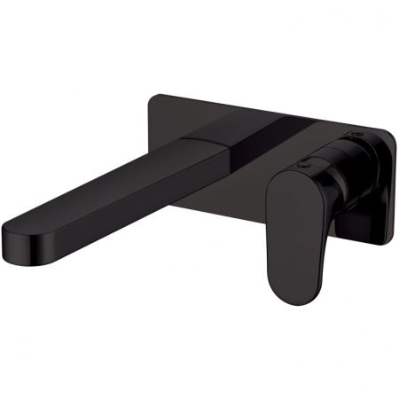 Смеситель для умывальника из стены SPECTRE черный матовый, артикул 455-B