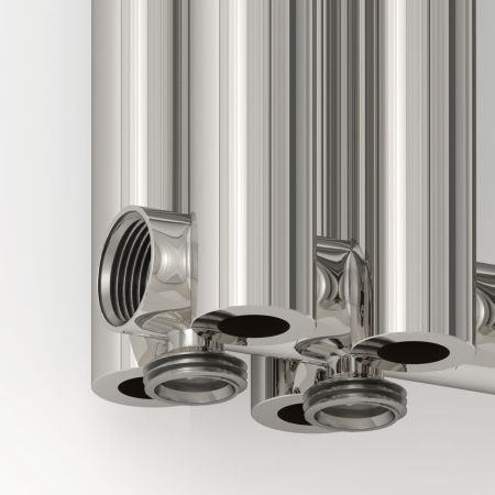 Отопительный радиатор ЭСТЕТ-00 н/ж EU50 1200х135 / 3 сек (Состаренная Латунь), артикул 051-0322-1203