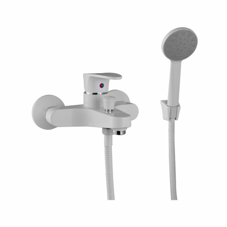 Смеситель для ванны PLstart PL3205-8, белый, артикул PL3205-8