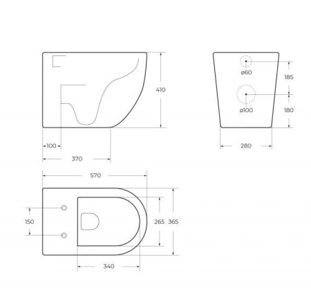 Унитаз приставной BELBAGNO SFERA-R, артикул BB902SC