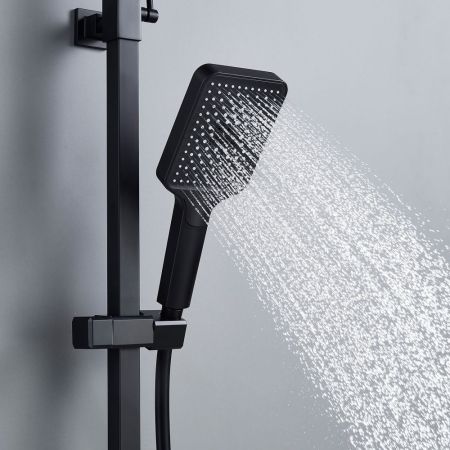 Душевая система Shevanik S4636H, черный, артикул S4636H