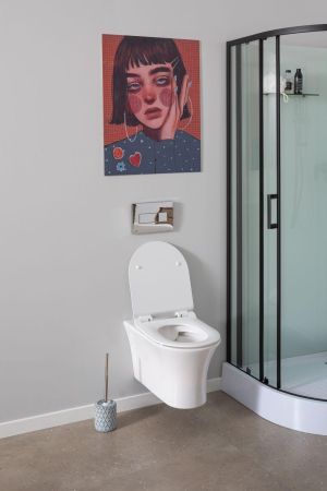 Унитаз подвесной Aquanet Rimless Roll-W CL-12249D, артикул Roll-W