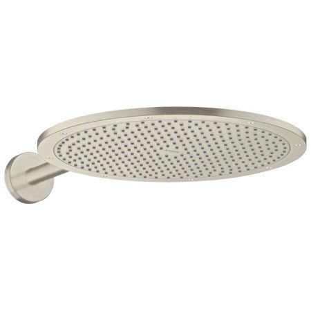 AX  Верхний душ, Ø 350мм, 1jet, с  держателем 390мм, настенный монтаж, ½’, цвет: шлифованный никель, артикул 26034820