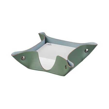 ADJ Подставка для бумажных блоков, 10x10xH4 см., цвет: эвкалипт/небесный, артикул 105.60/50