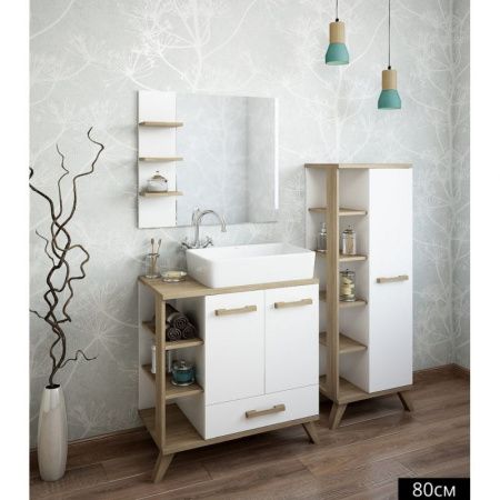 Тумба для раковины Sanflor Ингрид 80 С000005876 Белая Тумба для раковины Sanflor Ингрид 80 С000005876 Белая